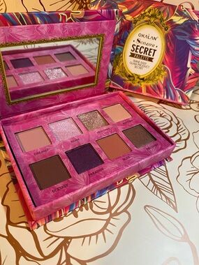 OKALAN Secret Palette — Pink Multi-Finish Eyeshadow Palette